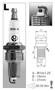 Zapaľovacia sviečka BRISK LR17YC